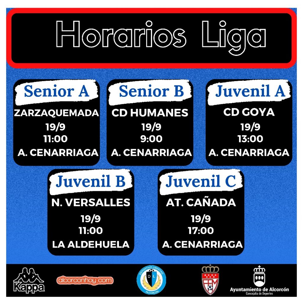 Inicio de liga para el Senior y Juveniles